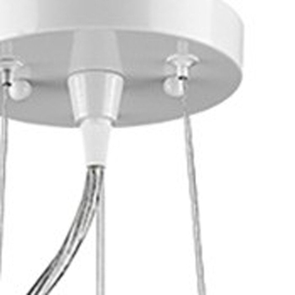 Layla 1-Light White Bowl Pendant HomeRoots