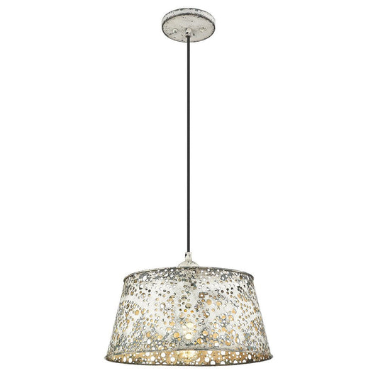 Iris 1-Light Aged Ivory Pendant HomeRoots