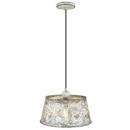 Iris 1-Light Aged Ivory Pendant HomeRoots