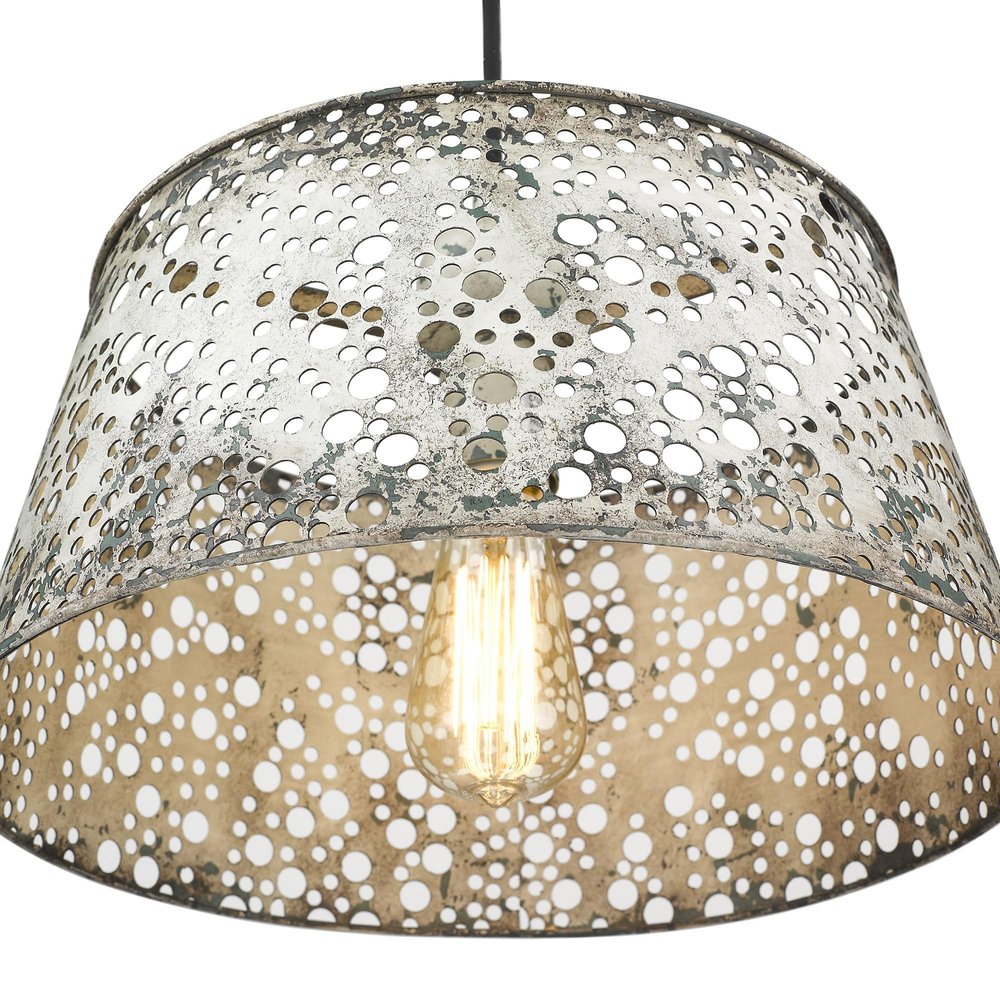 Iris 1-Light Aged Ivory Pendant — view 5