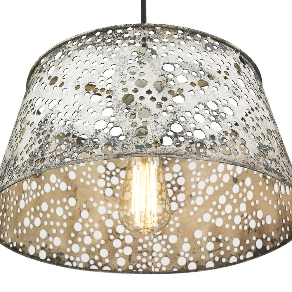 Iris 1-Light Aged Ivory Pendant HomeRoots