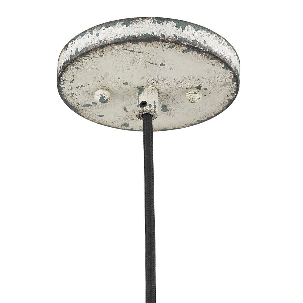 Iris 1-Light Aged Ivory Pendant HomeRoots