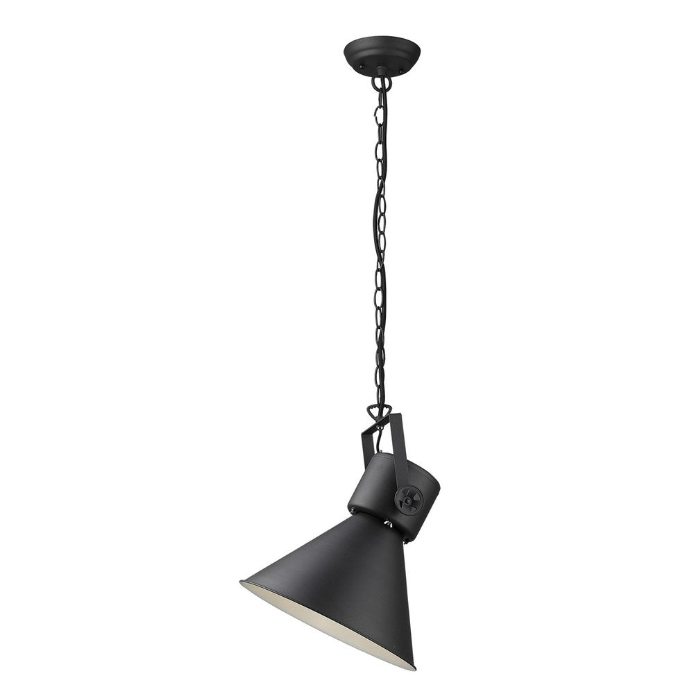 Crew Metal One Light Cone Hanging Pendant Light HomeRoots