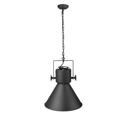 Crew Metal One Light Cone Hanging Pendant Light HomeRoots