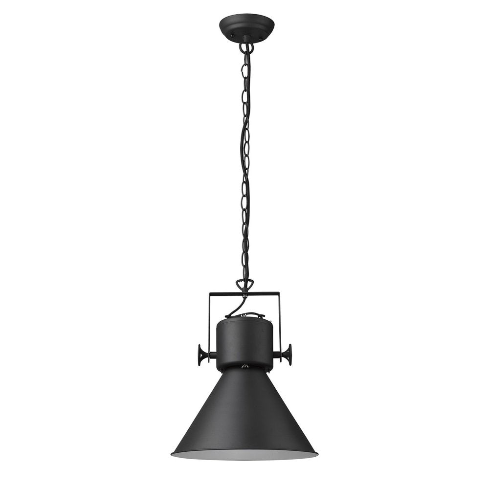 Crew Metal One Light Cone Hanging Pendant Light HomeRoots