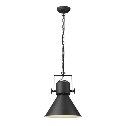 Crew 1-Light Matte Black Pendant