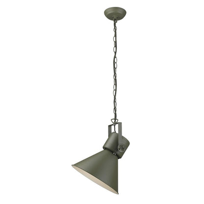 Crew Metal One Light Cone Hanging Pendant Light HomeRoots