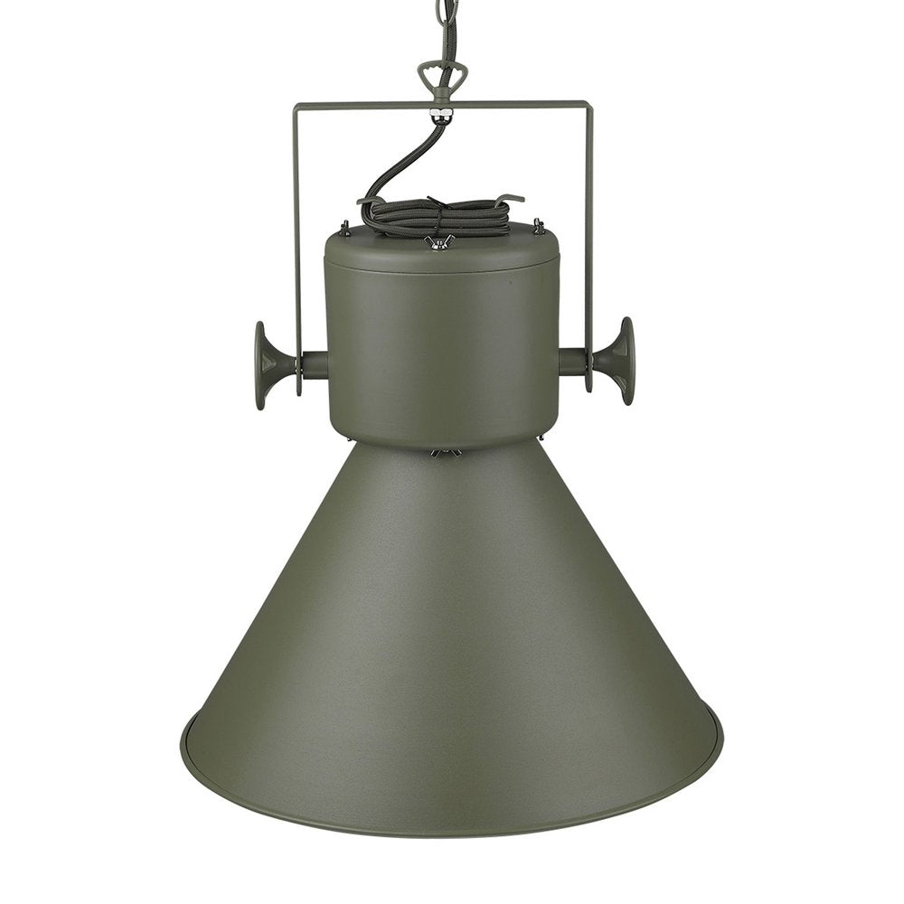 Crew Metal One Light Cone Hanging Pendant Light — view 21