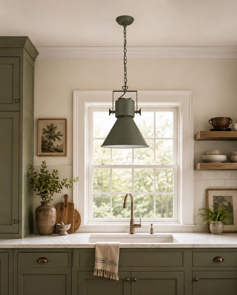 Crew Metal One Light Cone Hanging Pendant Light HomeRoots