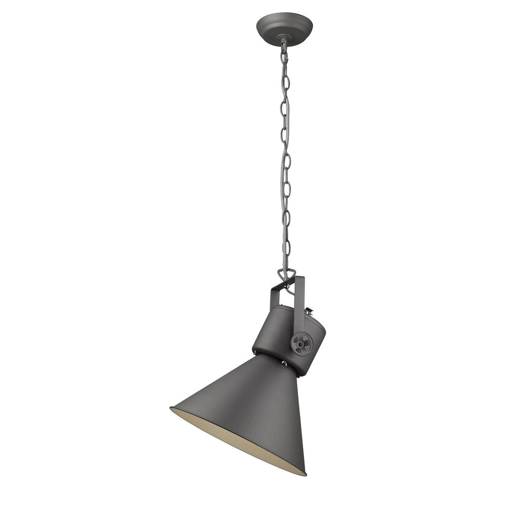 Crew Metal One Light Cone Hanging Pendant Light HomeRoots