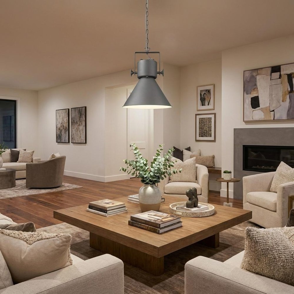 Crew Metal One Light Cone Hanging Pendant Light HomeRoots