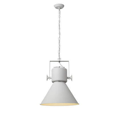 Crew 1-Light White Pendant HomeRoots