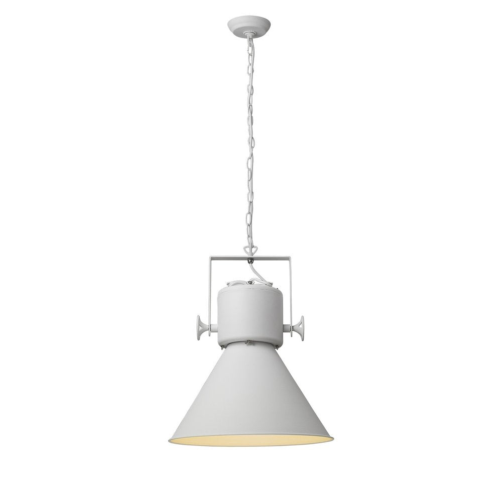Crew 1-Light White Pendant — view 3