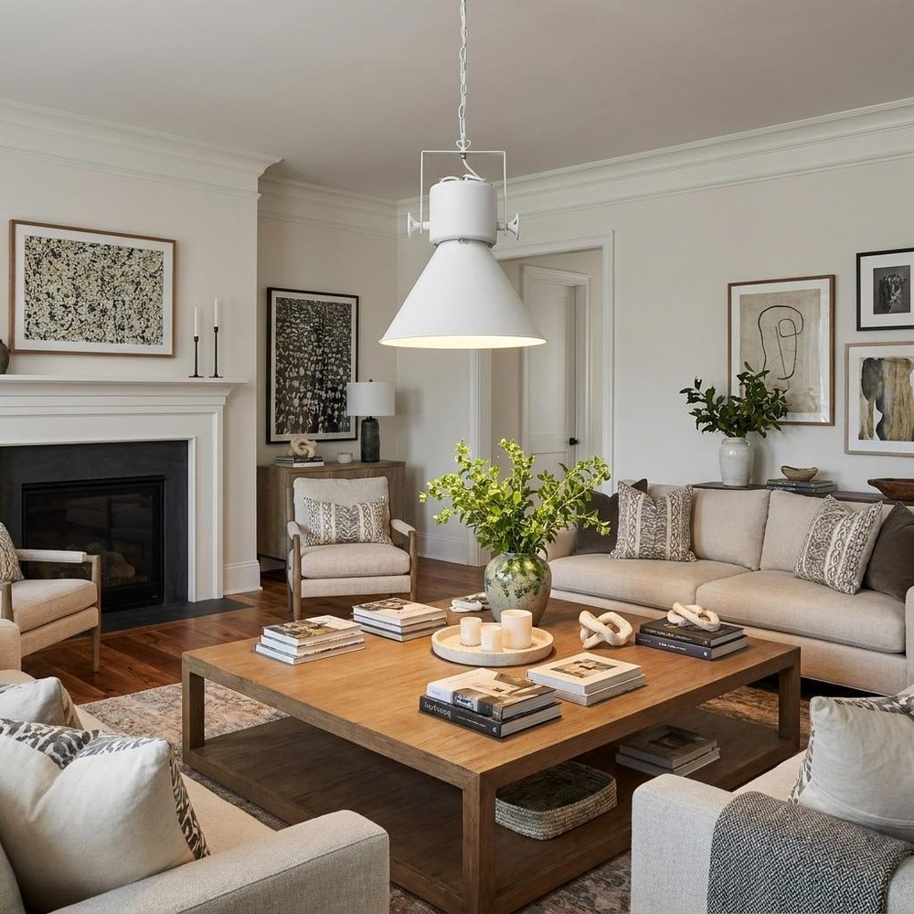 Crew 1-Light White Pendant — view 8