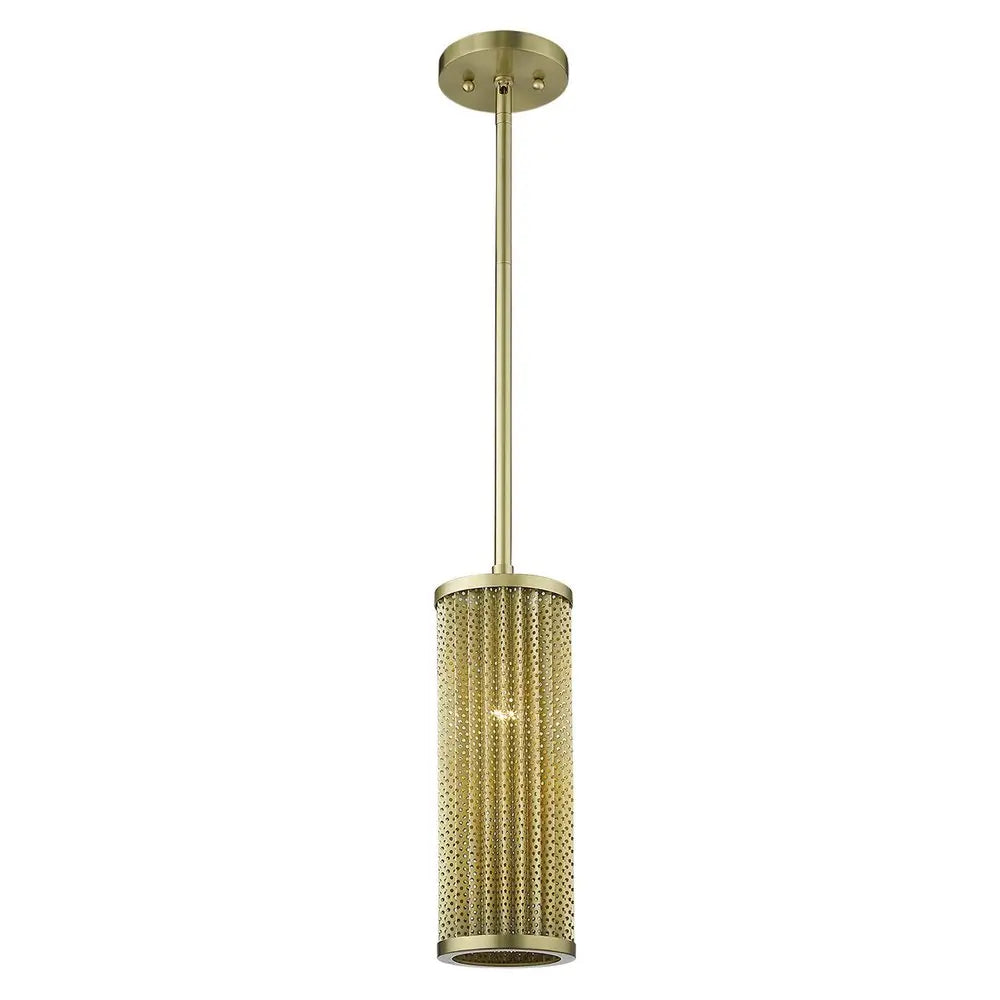 Basetti 1-Light Gold Pendant HomeRoots
