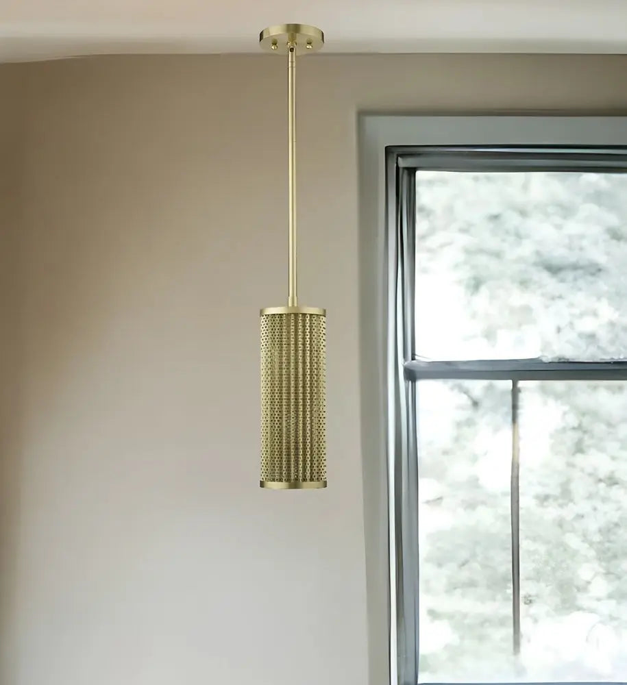 Basetti 1-Light Gold Pendant HomeRoots