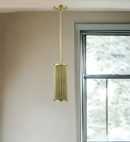 Basetti 1-Light Gold Pendant HomeRoots