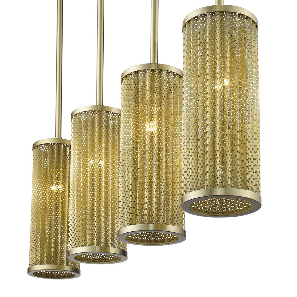 Basetti 4-Light Gold Pendant HomeRoots