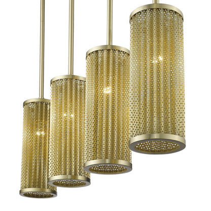 Basetti 4-Light Gold Pendant HomeRoots