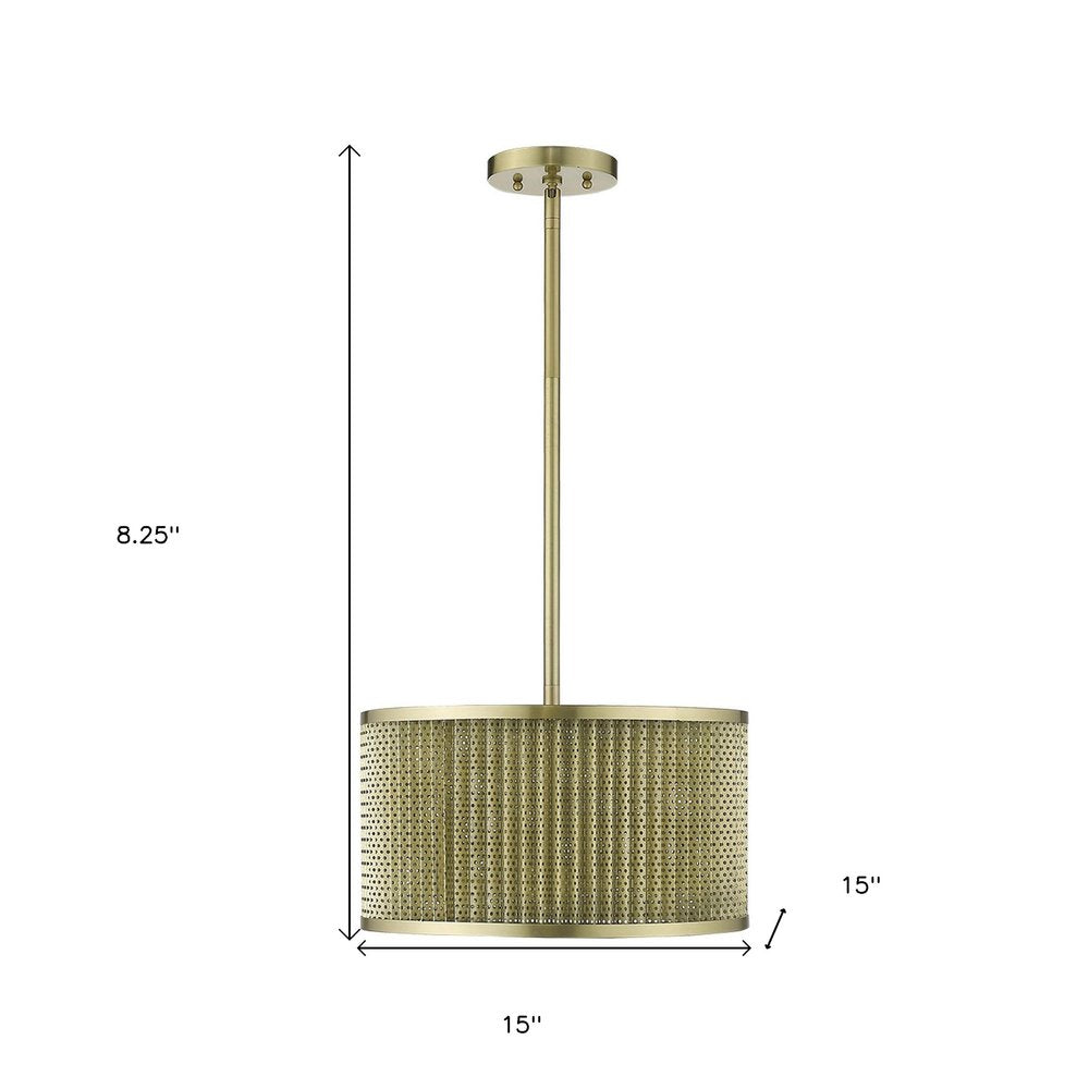 Basetti 4-Light Gold Convertible Pendant HomeRoots