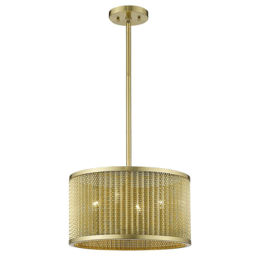 Basetti 4-Light Gold Convertible Pendant HomeRoots