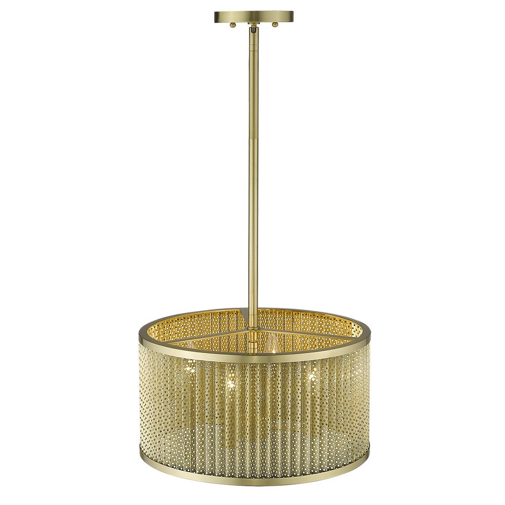 Basetti 4-Light Gold Convertible Pendant HomeRoots