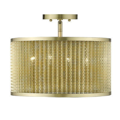 Basetti 4-Light Gold Convertible Pendant HomeRoots