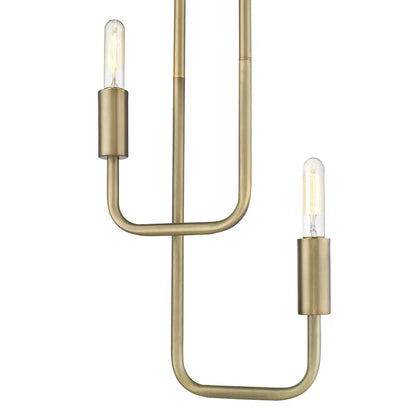 Perret 2-Light Aged Brass Pendant HomeRoots