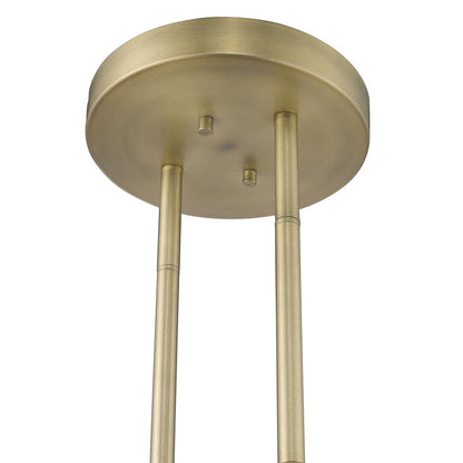 Perret 2-Light Aged Brass Pendant HomeRoots