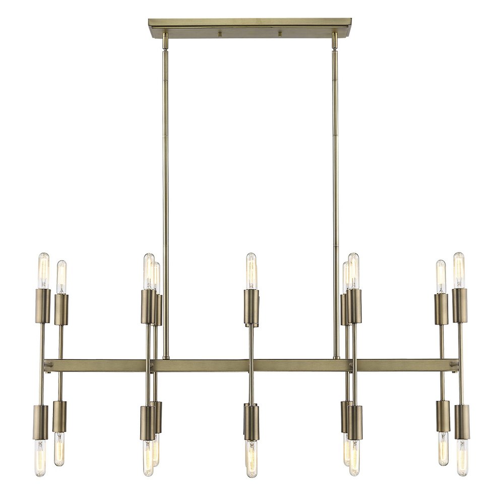Perret 20-Light Aged Brass Island Pendant HomeRoots