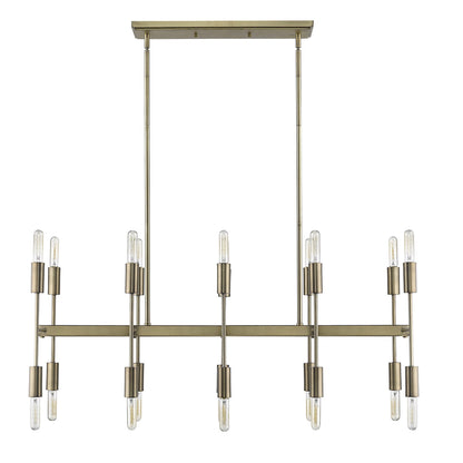 Perret 20-Light Aged Brass Island Pendant