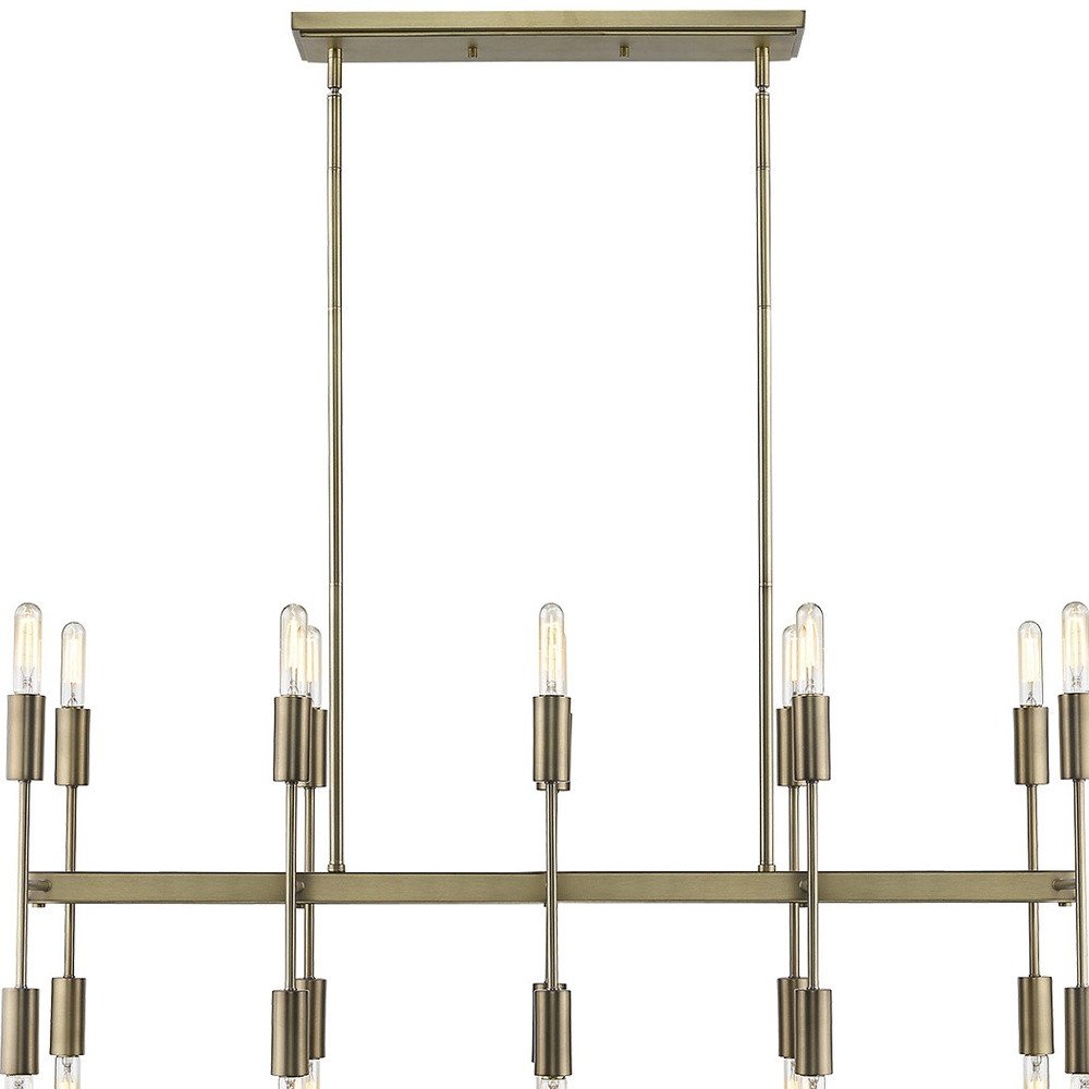 Perret 20-Light Aged Brass Island Pendant HomeRoots
