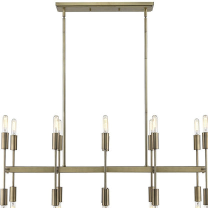Perret 20-Light Aged Brass Island Pendant HomeRoots