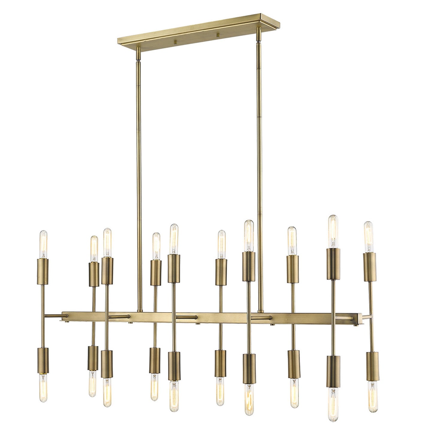 Perret 20-Light Aged Brass Island Pendant