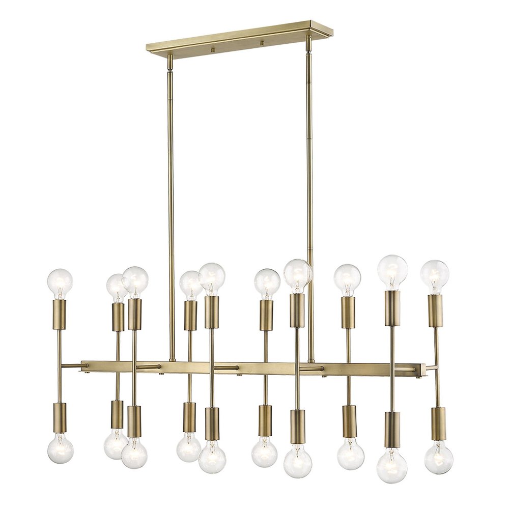Perret 20-Light Aged Brass Island Pendant HomeRoots