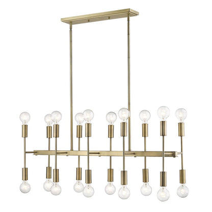 Perret 20-Light Aged Brass Island Pendant HomeRoots