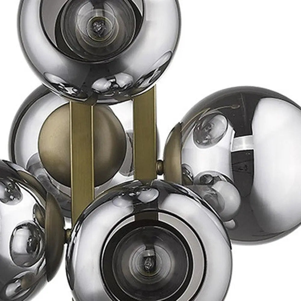 Lunette 6-Light Aged Brass Pendant HomeRoots