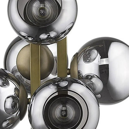 Lunette 6-Light Aged Brass Pendant HomeRoots