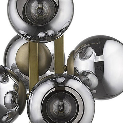 Lunette 6-Light Aged Brass Pendant HomeRoots