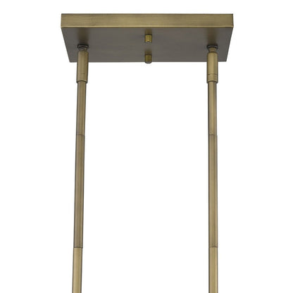 Lunette 10-Light Aged Brass Island Pendant HomeRoots