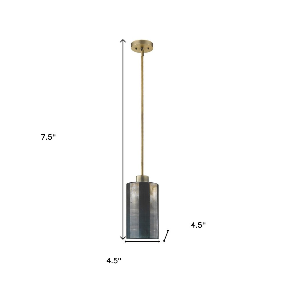 Monet 1-Light Brass Pendant HomeRoots