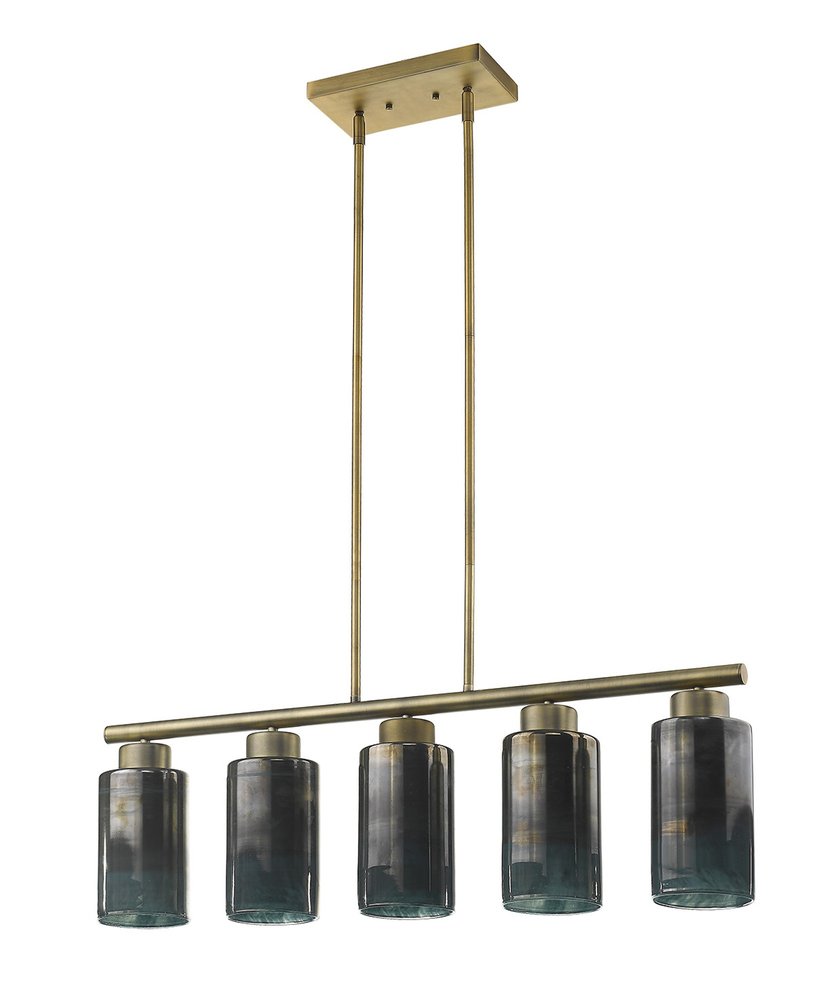 Monet 5-Light Brass Pendant HomeRoots