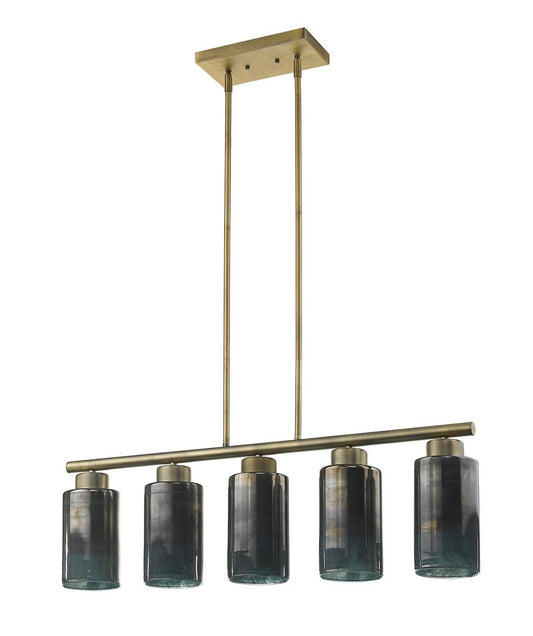 Monet 5-Light Brass Pendant HomeRoots