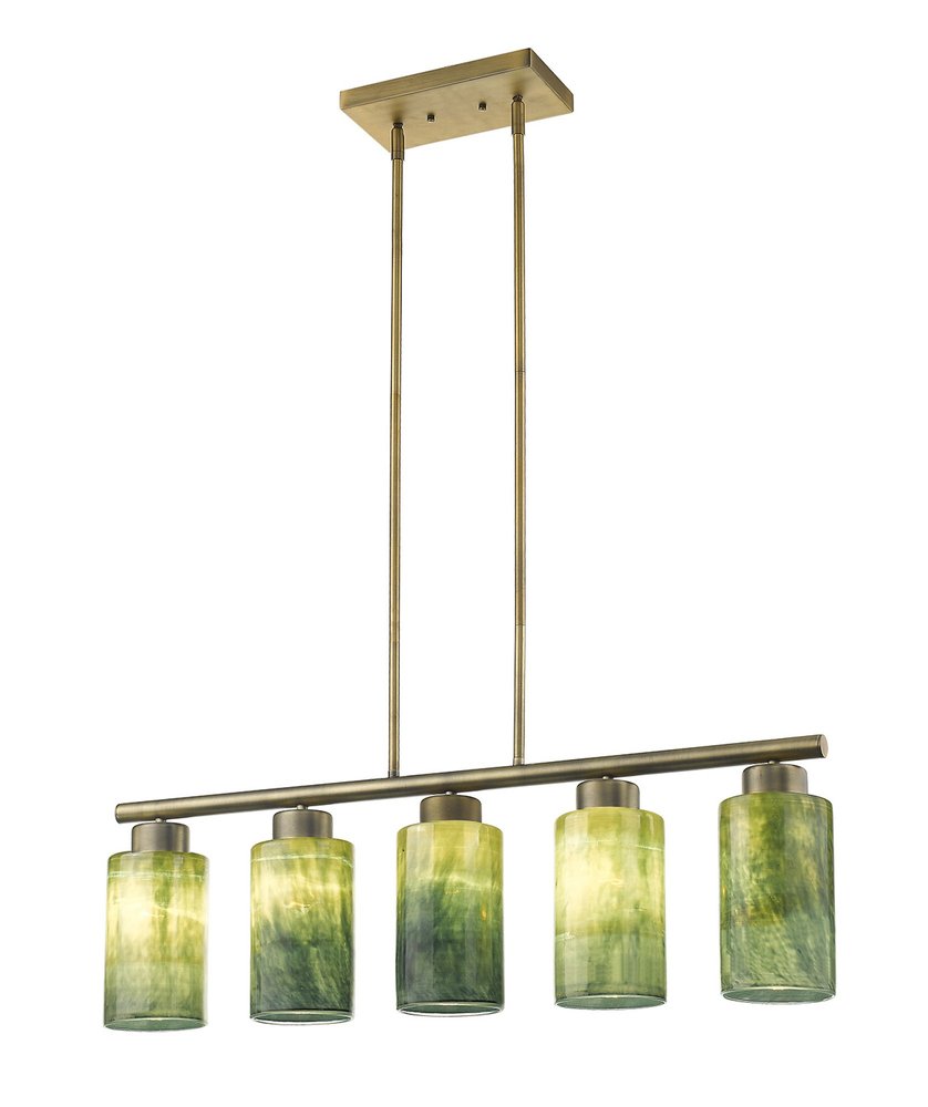 Monet 5-Light Brass Pendant HomeRoots