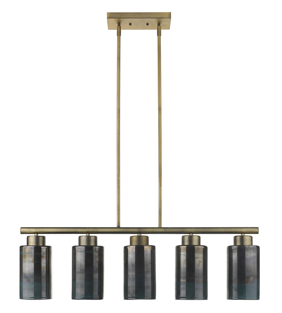 Monet 5-Light Brass Pendant HomeRoots