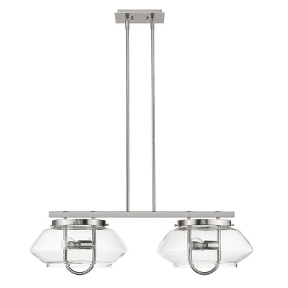 Garner 4-Light Satin Nickel Island Pendant HomeRoots