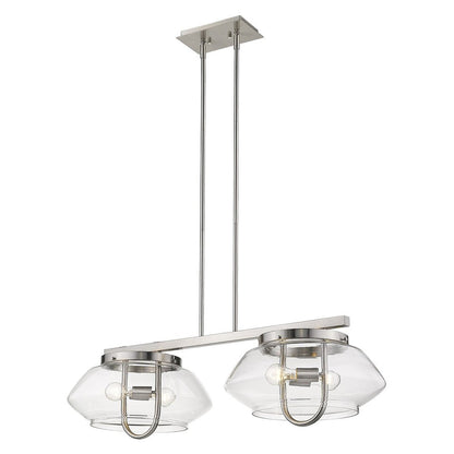 Garner 4-Light Satin Nickel Island Pendant HomeRoots