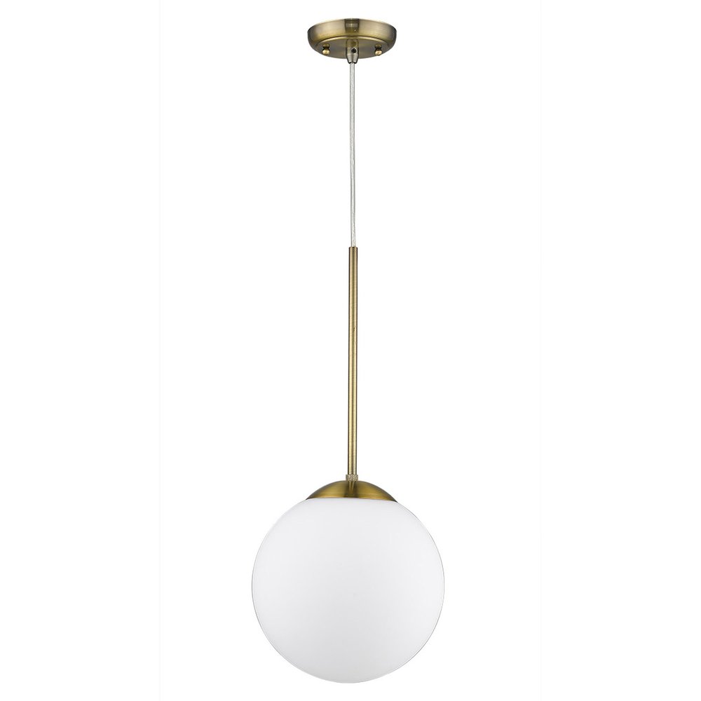 Solea 1-Light Antique Brass Pendant HomeRoots