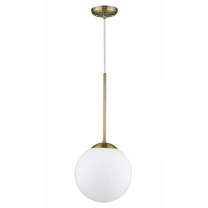 Solea 1-Light Antique Brass Pendant HomeRoots