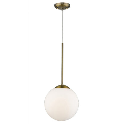 Solea 1-Light Antique Brass Pendant HomeRoots